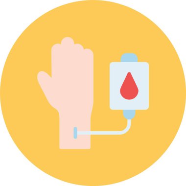 Kan bağışı kutsal kişilerin resmi, vektör çizim