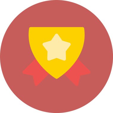 Rozet. Web simgesi basit illüstrasyon