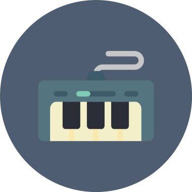 Müzik. Web simgesi basit illüstrasyon
