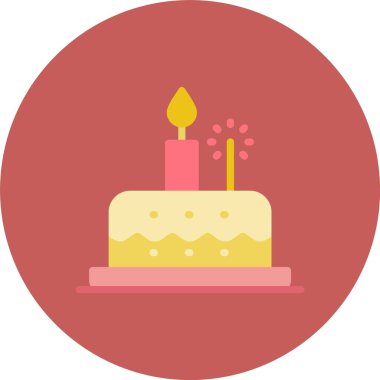 Güzel Pasta Kabartma Vektörü Simgesi