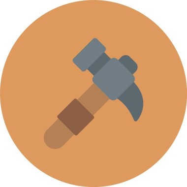 Web Kullanımı için Çekiç, Basit Vektör İllüstrasyonu