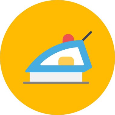 Ütü makinesi düz vektör simgesi