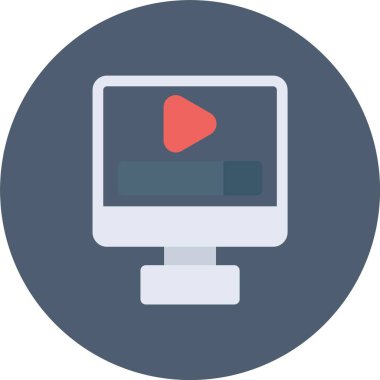 video simgesi vektör illüstrasyonu