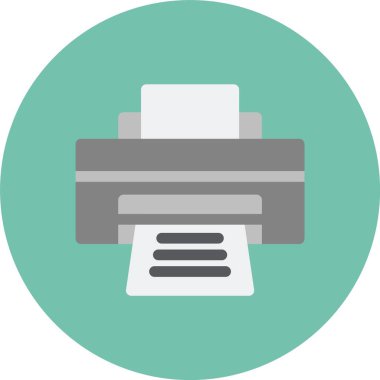 kağıt yazıcı vektör simgesi