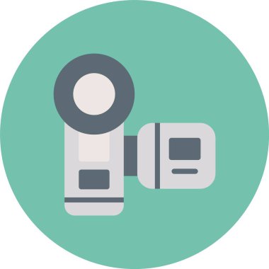 Kamera. Web simgesi basit illüstrasyon