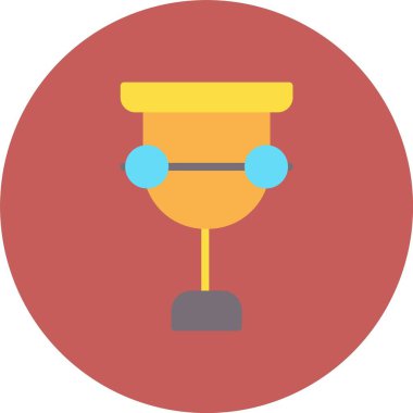 Bir kupa simgesinin vektör illüstrasyonu