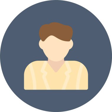 İş adamı ve yönetici simgesinin vektör illüstrasyonu