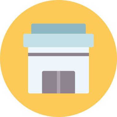 Yiyecek ve içecek ikonunun vektör illüstrasyonu