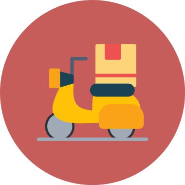 Motosiklet simge vektör çizim