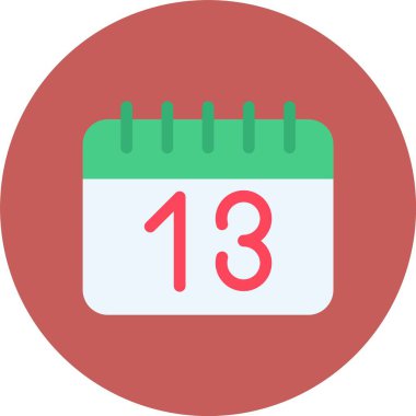 Takvim simgesi vektör illüstrasyonu