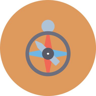 Güzel Pusula Kabartma Vektörü Simgesi