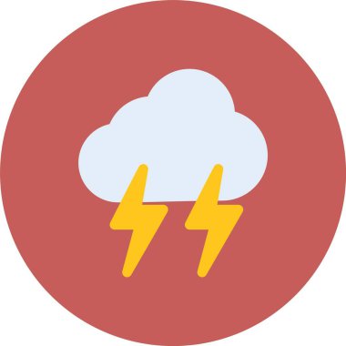 Hava durumu. Web simgesi basit illüstrasyon