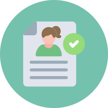 Belge. Web simgesi basit illüstrasyon