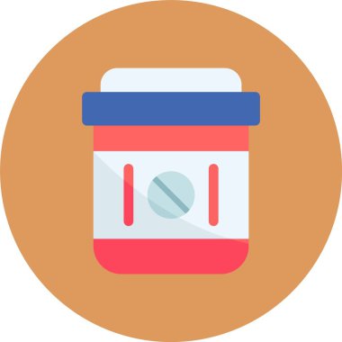 Kavanoz ikonu vektör illüstrasyonu