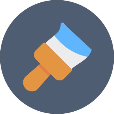 yargıç çekiç çemberi düz renk simgesi tasarımı