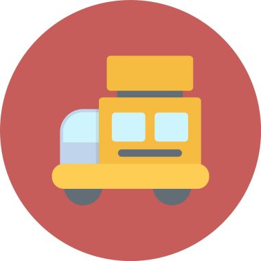 Teslimat. Web simgesi basit illüstrasyon