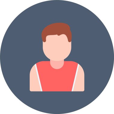 Düz biçimli Avatar insan simgesi