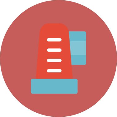 Diş fırçası, Web Kullanımı için Basit Vektör İllüstrasyonu