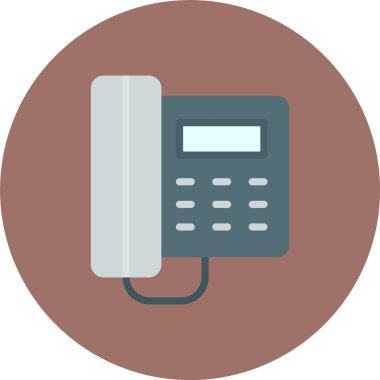 Telefonunuz var. Web simgesi basit illüstrasyon