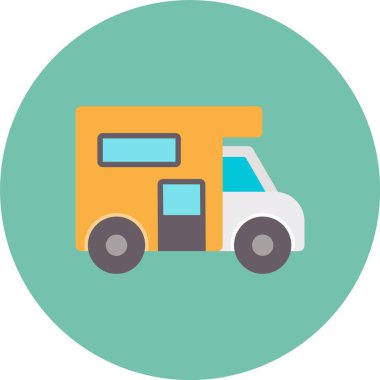 Kamp Minibüsü, Web Kullanımı için Basit Vektör Resimleri