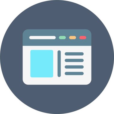 İş ve vektör illüstrasyonu için web simgesi