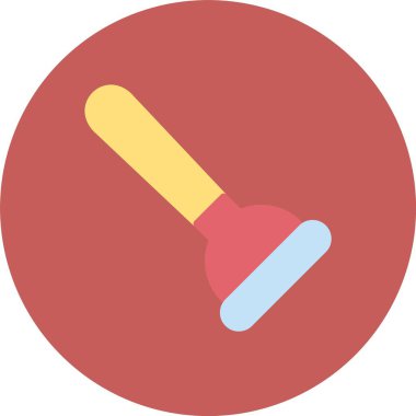 Beyzbol sopası simgesi düz stil