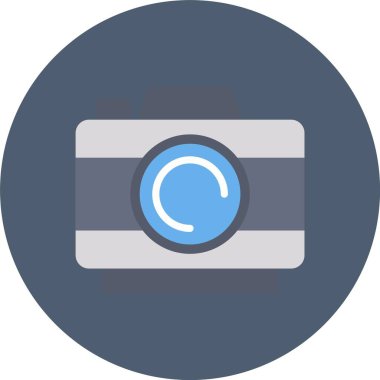 kamera simgesi vektör illüstrasyonu