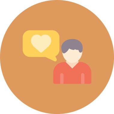 Web Kullanımı için Sohbet, Basit Vektör İllüstrasyonu