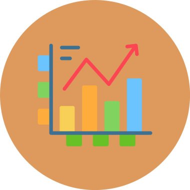 iş grafiği vektör simgesi