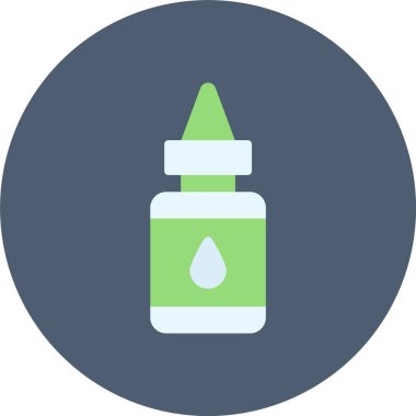 Damlatıcı vektör simgesi düz simge