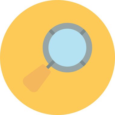 Büyütme cam simgesi vektör illüstrasyonu