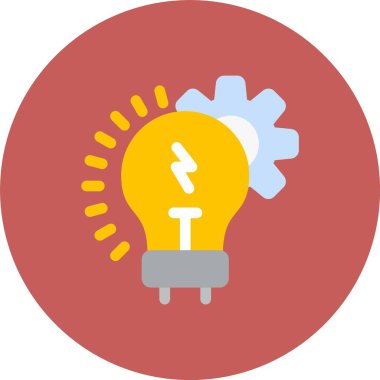 Fikir simgesi vektör illüstrasyonu