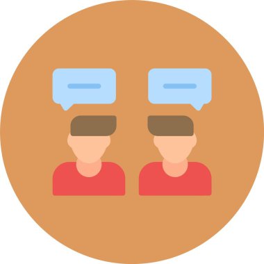 iki kişi simgesi, vektör illüstrasyon tasarımı