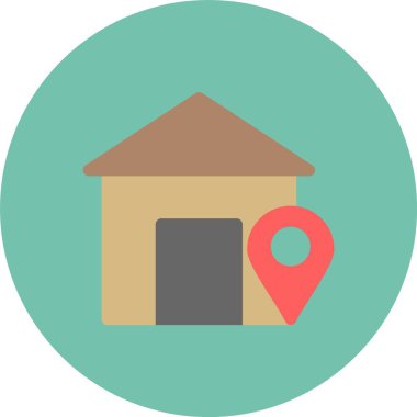 Harita yeri. Web simgesi