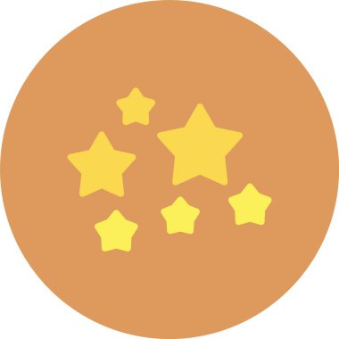 Yıldız düz simgesi vektör çizim