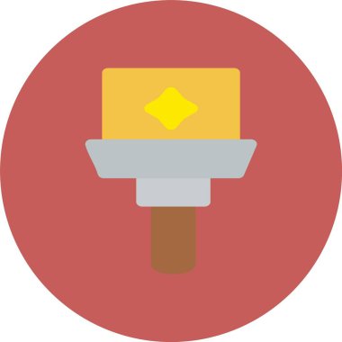 Kürek simgesinin vektör illüstrasyonu