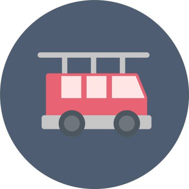 İtfaiye Aracı, Web Kullanımı için Basit Vektör Resimleri