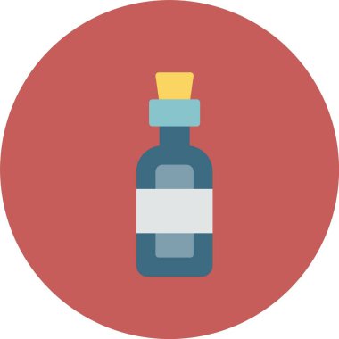 Şişe. Web simgesi basit illüstrasyon