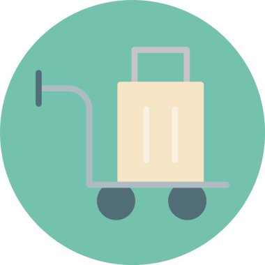 bagaj. Web simgesi basit illüstrasyon