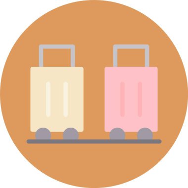 Seyahat ve tatilin vektör simgesi