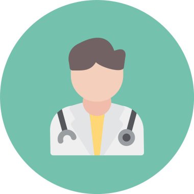 tıbbi düz vektör simgesi