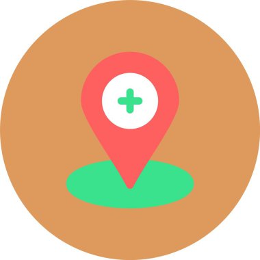 harita pin vektör simgesi modern basit tasarım illüstrasyonu