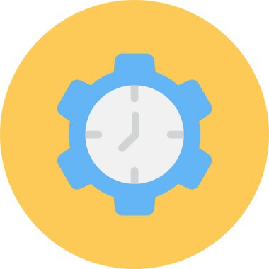 Web Kullanımı için Zaman Yönetimi, Basit Vektör İllüstrasyonu