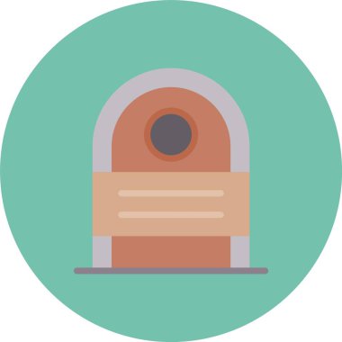 Kilit. Web simgesi basit illüstrasyon