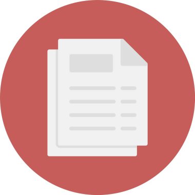 Belge. Web simgesi basit illüstrasyon