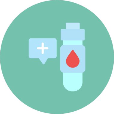 - Kan. Web simgesi basit illüstrasyon