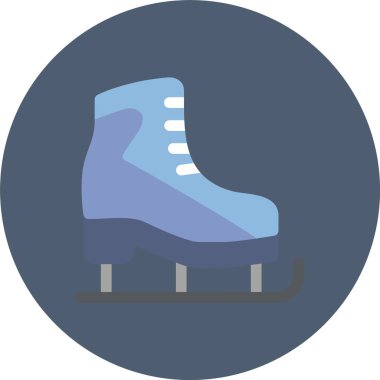 Buz pateni ikonu. vektör illüstrasyonu