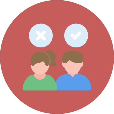 İnsan simgesinin vektör illüstrasyonu