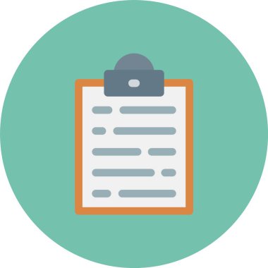 Dosya Düz Çember Vektör Simgesi Tasarımı