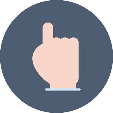 parmak işaret parmağı simgesi - taslak biçimi